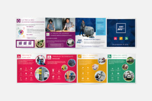 Réalisation d'une plaquette commerciale - infographiste freelance - Nantes