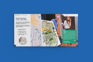 Création d'un rapport RSE de 68 pages - ADC Propreté - Facilitation graphique
