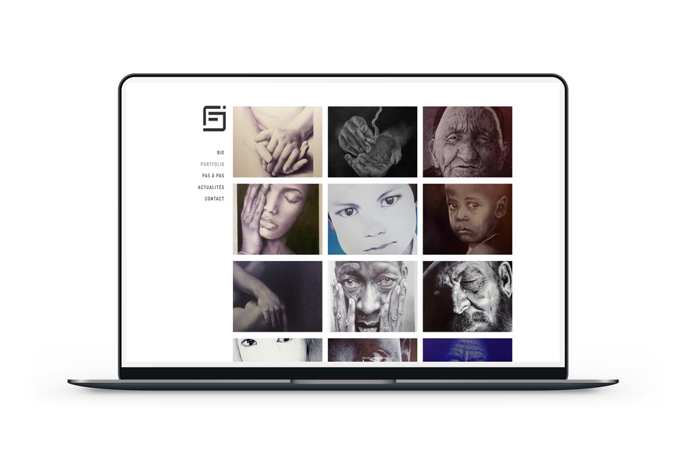 Création d'un site portfolio pour un illustrateur nantais