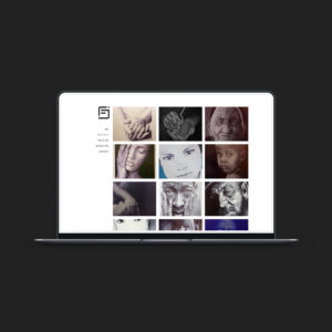 Création d'un site WordPress pour un illustrateur réalisant des portraits au crayon à bille