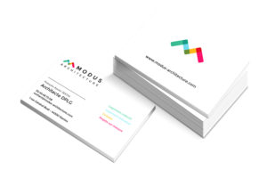 Cartes de visite réalisée par un graphiste freelance à Nantes pour un architecte